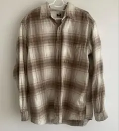UNIQLO フランネルチェックシャツ 451300 オンブレチェックシャツ