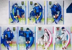 ブルーロッククリアポスター一番くじ 潔世一　御影玲王凪誠士郎糸師凛