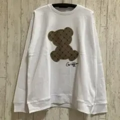 LUXE/R クルーネック 総柄ジャガードベアトレーナー