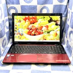 爆速SSD480G&メモリ16G☆i7☆大人気赤ノートPC♪カメラ付！Win11