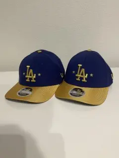 【S-M/M-L】NEW ERA LAドジャース キャップ 2個セット
