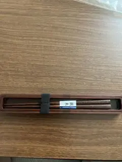 【未使用】鉄木 携帯箸 箸箱セット 天然木木製 マイ箸 持ち運び エコ 日本製風のサムネイル
