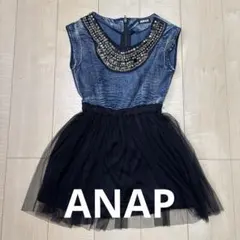 アナップ　ANAP デニム　スタッズ　チュニック　ワンピース　レディースのサムネイル