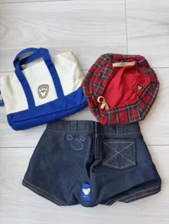 ディズニーシー　ダッフィー　コスチューム　3点　帽子　ズボン バッグ