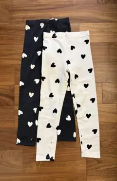 H&M☆ハート柄レギンス　２枚セット