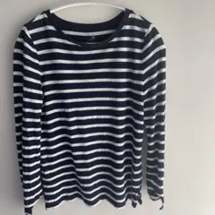 GAP ネイビーとホワイトストライプ Tシャツ XXS