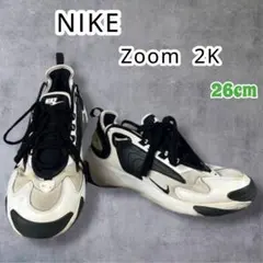 33♪ Nike ナイキ Zoom 2K White Black スニーカー