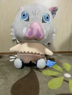 鬼滅の刃　めちゃでか　伊之助　ぬいぐるみ