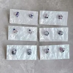 【アレルギー対応】ハンドメイドキラキララメとドライフラワーの小粒ピアス