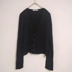 MACPHEE ブラック カーディガン 長袖　S
