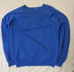 【80〜90s Hanes herway】　ブルー　無地スウェット　USA製