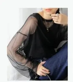 JOURNALSTANDARDシースルーブラック長袖トップス