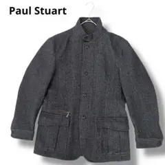 Paul Stuart チェック柄ジャケット　メンズ　ポールスチュアートブラック