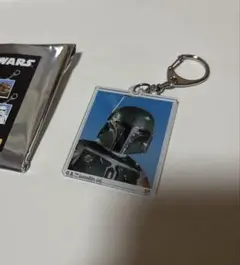 スターウォーズ　ボバフェット　アクリルキーホルダー　証明写真風
