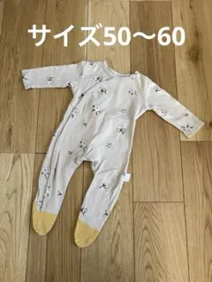 花柄ロンパース ベビー 新生児 50〜60