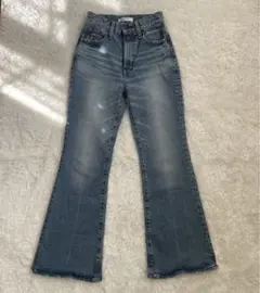 MOUSSY マウジー MVS FLARE フレアデニム 24インチ 赤耳