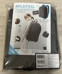 MILKFED. LOGO TAPE BACKPACK BLACK ver.のサムネイル