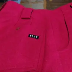 ELLE 赤 ウールパンツのサムネイル