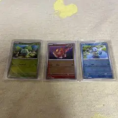 151 カードファイルセット 御三家 PROMO プロモ モンボミラー ポケカ