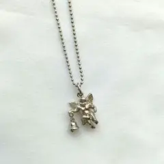 天使　エンジェル　シルバーネックレス　SILVER925カットボールチェーン