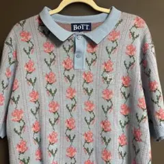 人気モデル☆ BoTT ポロシャツ 花柄 ニットのサムネイル