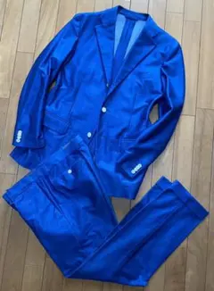 スーツカンパニー ストレッチ シングルスーツ 上下 175cm-4Drop 青色