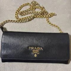 GQ2573◇PRADA : ウォレットチェーン◇シルバー色 プラダ - メルカリ