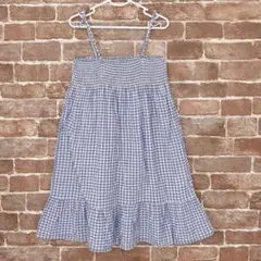 H&M 120センチ ギンガムチェック キャミワンピース