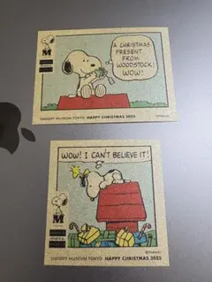 【最新版】スヌーピーミュージアム　ステッカー　クリスマス　2025年