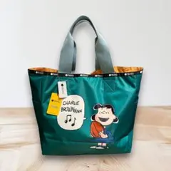 レスポートサック スヌーピー オレンジ トートバッグ グリーン