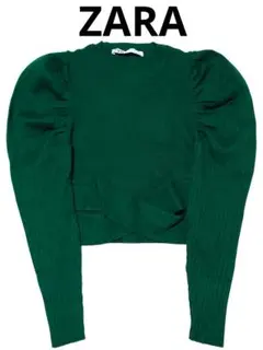 ZARA グリーン ニット（Mサイズ）
