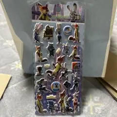 ズートピア　ぷっくり　立体　シール