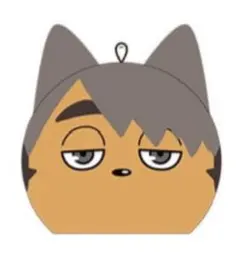 ハイキュー　トレーディング動物マスコットミニビーズクッション　宮治