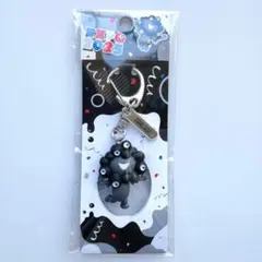 黒ミャクミャク 立体パーツ キーホルダー 走る EXPO2025