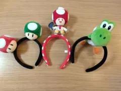 USJ マリオシリーズ カチューシャ きのこ・ヨッシー ピノキオ 3店セット