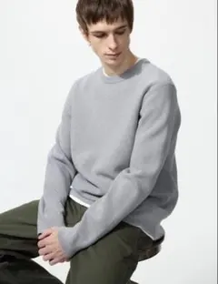 ウォッシャブルミラノリブクルーネックセーター