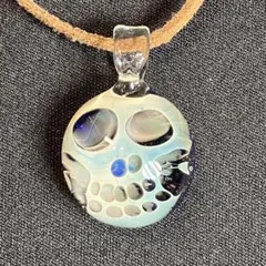 XODAS ペンダント　ボロシリケイトガラス Bob Skull Round