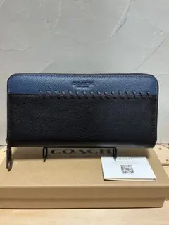 ✨️新品未使用✨️COACH 長財布 黒 紺