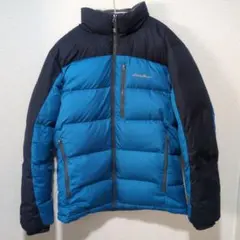 Eddie Bauer ダウンジャケット Sサイズ 青/黒