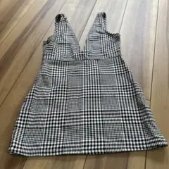 SHEIN ジャンパースカート チェック 千鳥柄 スカート 8year