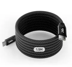 USB-C ケーブル 240W 急速充電 マグネット PD データ転送 1.5M