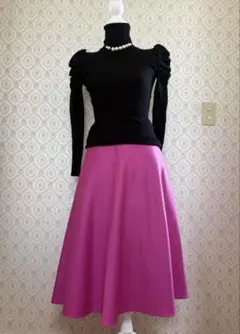 ★美★Ballsey★フレアスカート★ウール★バラ色★ピンク