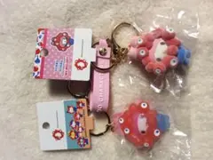 サンリオミャクミャク立体なりきりキーホルダーマイメロクリアカラー &フロッキー