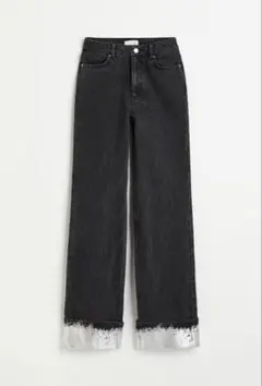 【新品未使用】H&M コーテッドヘムデニム　40