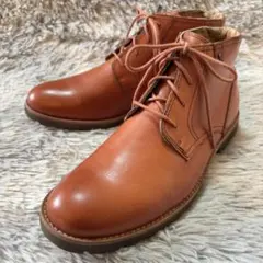 極美品✨ROCKPORT 25cm チャッカブーツ 茶 レースアップブーツのサムネイル