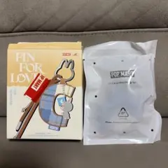 【J】ラブブ アルファベット PIN FOR LOVE イニシャル　チャーム