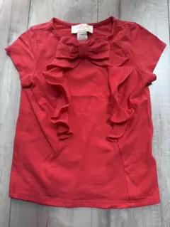 kate spade 赤 リボン付きTシャツ2〜3歳