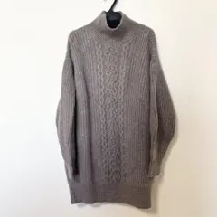 ケーブルニットワンピース ロングワンピース