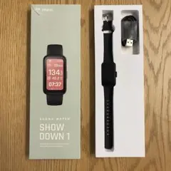 SHOW DOWN 1 ブラック スマートウォッチ 本体(サウナウォッチ)