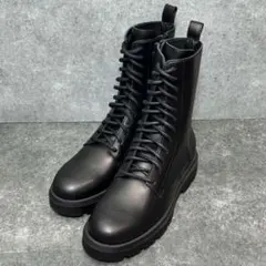 【人気完売】FABIO RUSCONI レースアップブーツ サイドジップ 24